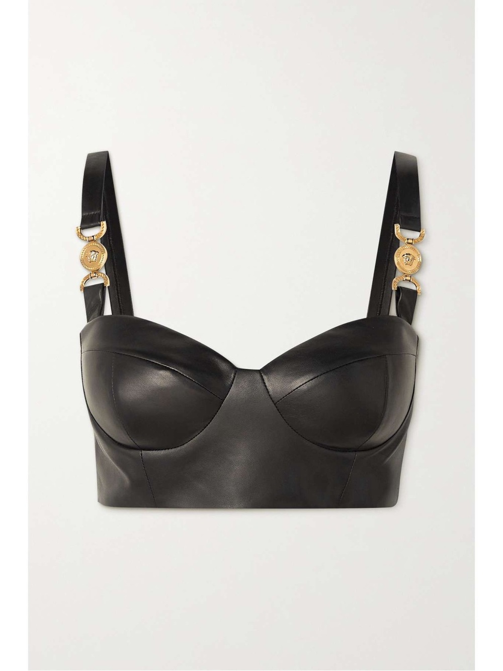 **NEW VERSACE LEATHER BRALETTE**